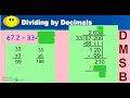 Dividing Decimals by Whole Numbers