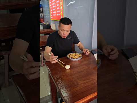 He tried To Catch Egg With Chopstick #shortsvideo