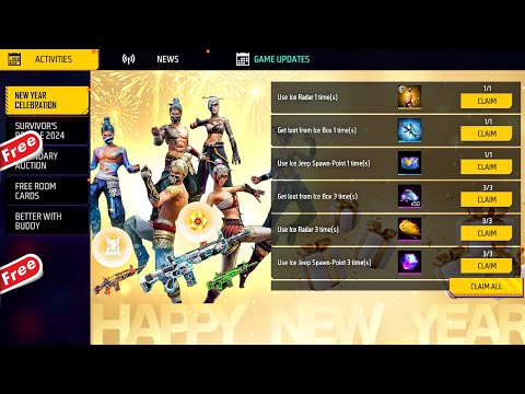 FREE FIRE NEW EVENT | NEW YEAR EVENT FREE FIRE | 31 DECEMBER EVENT FREE FIRE |  FF NEW EVENT