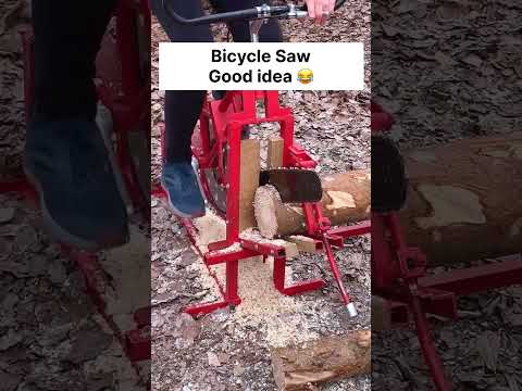 Bicycle Saw – Cut Wood Without Electricity!