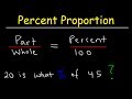 Solving Percent Proportion Word Problems