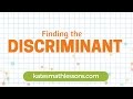 Calculating the Discriminant of Quadratic Equations