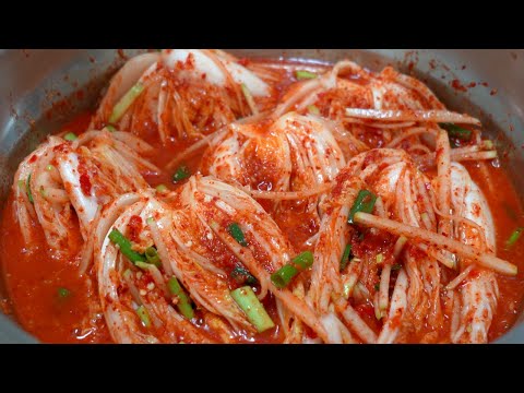 여름 덤벙김치 담는법 장마 오기전에 빨리 담으세요
