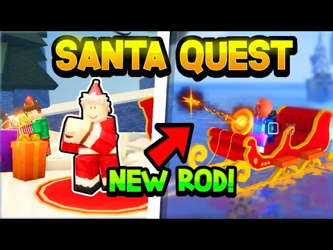 How I Completed SANTA QUEST GUIDE + Got SECRET LIMITED ROD in Roblox Fisch