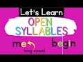 Understanding Open and Closed Syllables