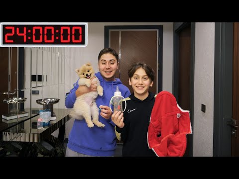 KÖPEĞİMİZ CİROYA GÜN BOYU BEBEK GİBİ BAKTIK !! (SİNİRLENDİ)