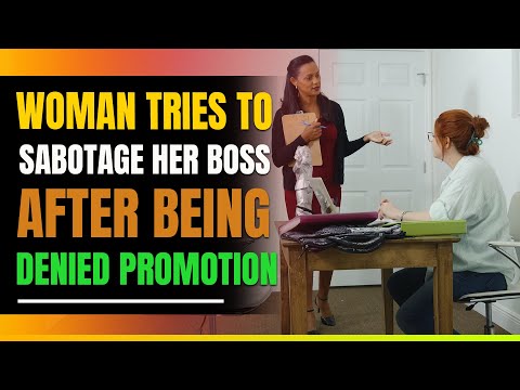 Woman Tries To Sabotage Boss After Losing Promotion.