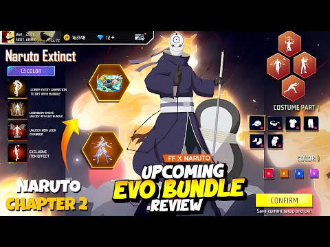 Naruto Event Chapter 2 Evo Bundle 😮💥| Madara, Itachi Bundle | free fire new event | ff new event