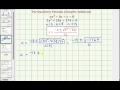 Quadratic Equations and Discriminants