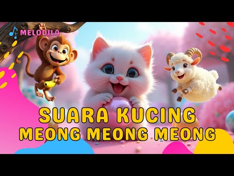 🔴 LAGU SUARA KUCING | SUARA HEWAN HEWAN - Lagu Anak Balita | Lagu Anak Indonesia | Lagu Anak Animasi