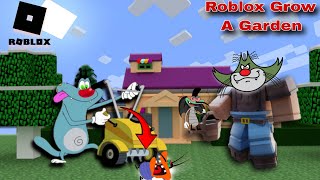 Roblox Oggy Built Garden in Grow A Garden || Oggy Jack || Roblox