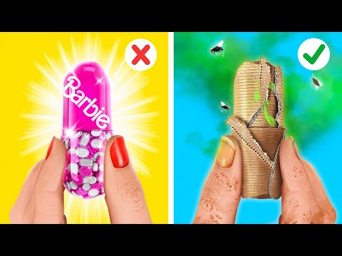 RICH VS BROKE PARENTING HACKS 💸📦 Awesome Barbie Makeover!