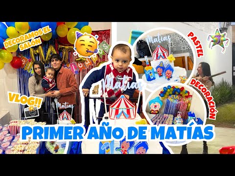 PRIMER FIESTA DE CUMPLEAÑOS DE MATÍAS👶🏻🎂 *decoración, piñata, regalos 🎁 * | Ximena Izquierdo