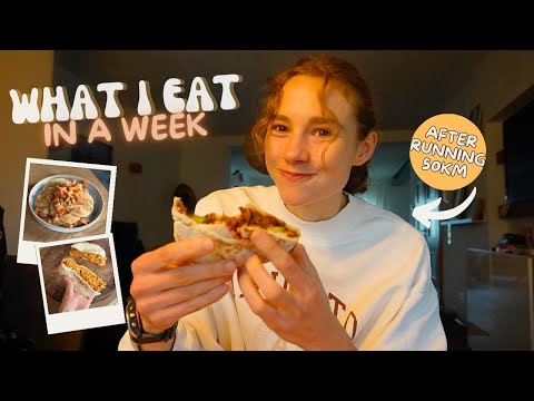 What I eat after RUNNING 50km 🤭🌱 + easy recipes & food