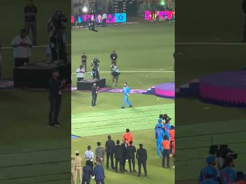 Virat Kohli ? receiving “Player of the Tournament” Award at #worldcup finals #viratkohli #indvsaus