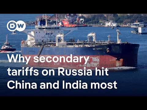 YouTube video thumbnail: The Impact of Secondary Sacntions and US Tariffs on Russia, China and India