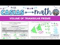 Calculating Volume of Triangular Prisms