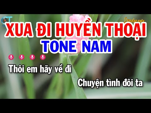 Karaoke Xua Đi Huyền Thoại Tone Nam ( Dm ) Nhạc Sống Tuấn Kiệt