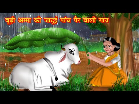 बूढ़ी अम्मा की जादुई पांच पैर वाली गाय | jadui panch per wali gaay | Jadui Kahaniya | Moral story