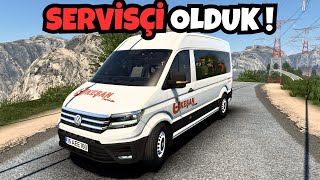 KAZA YAPTIM VİTES YERİNDEN ÇIKTI !!! - VOLKSWAGEN CRAFTER İLE İŞÇİ SERVİSİ OLDUK - ETS 2 MOD