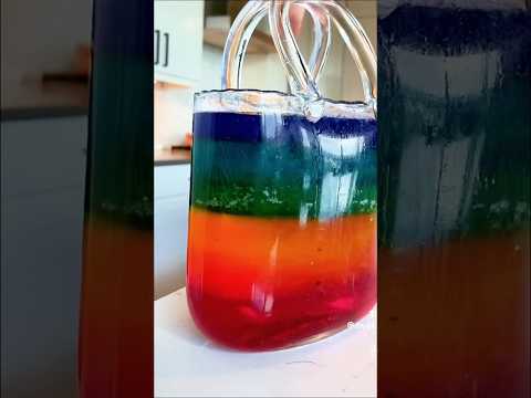 ARCOIRIS de GELATINA en bolso de vidrio‼️🌈