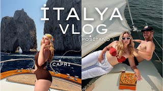 POSİTANO’YA ASLA GELMEYİN!  Otobüsle uçurumdan düşüyorduk! 😨 (Capri yat turu) Tatil Vlog #3