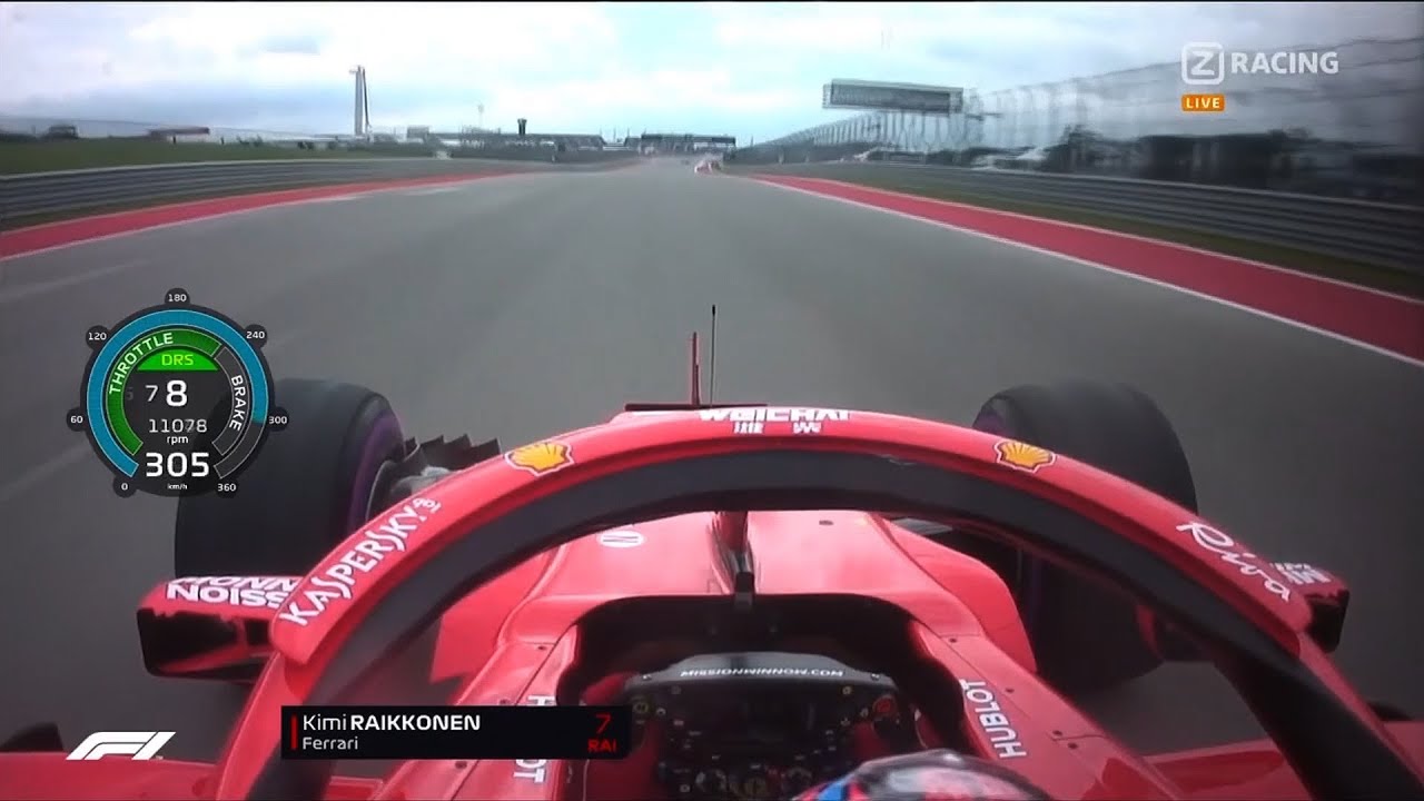 Watch Onboard Kimi Raikkonen Qualifying Lap In Cota Telemetry