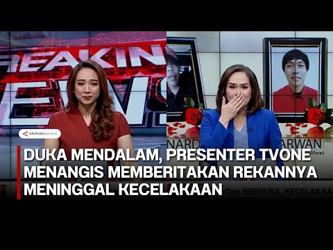 Duka mendalam, presenter TvOne menangis memberitakan rekannya meninggal kecelakaan