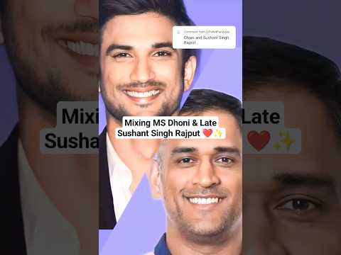 Mixing MS Dhoni & Late Sushant Singh Rajput ?✨ #dhoni #msdhoni #sushantsinghrajput #ssr #ibispaintx