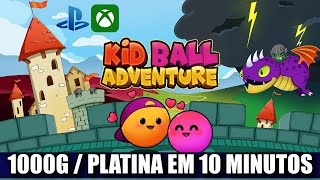 Kid Ball Adventure - 1000G / Platina em 10 Minutos! (Xbox Series X Gameplay)