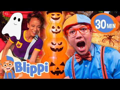 Blippi and Meekah Sing the Halloween Countdown! | BEST OF BLIPPI TOYS | Educational Videos for Kids