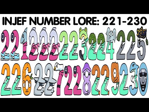 인제프 넘버로어 INJEF Number Lore 221-230 Alphabet Lore Sprunki + ITALIAN BRAINROT ANIMALS SQUID GAME meme