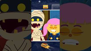 👻 The Mummy's eyes went round and round 👀 #shorts #spooky #kidssong #youtubeshorts