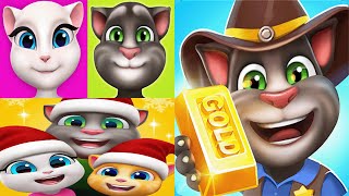 My Talking Angela vs My Talking Tom vs Talking Tom Friends vs Talking Tom Friends all pets Ep4572