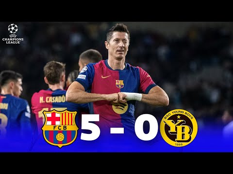 Barcelona vs Young Boys 5-0 - RESUMEN y GOLES DEL PARTIDO - Champions League 2024