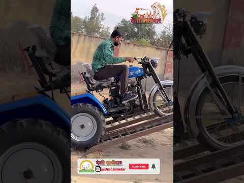 ये है असली जुगाड़ - 3 Tyre Tractor + Bike || Power Tiller - Power Weeder