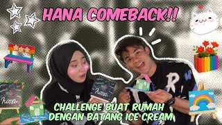 HANA 2.0 UNA HAFIZ IDEAS CREATIVE MENGUNAKAN BATANG ICE CREAM!!! 