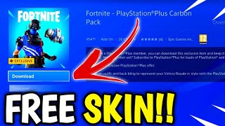 How To Get Fortnite Skin Without Ps Plus Videos Infinitube - how to get new playstation plus carbon pack for free new fortnite free skin