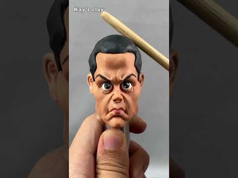 How to make Cristiano Ronaldo with clay #chimpanzee #clay #transformers