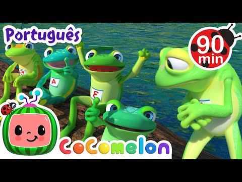 Os cinco sapinhos 🐸  CoComelon | Músicas Infantis e Desenhos Animados em Português