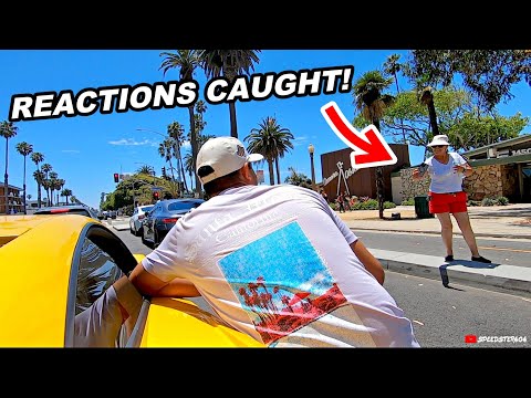 Driving My Lamborghini Through Iconic Los Angeles Spots & Reactions - Real Life GTA