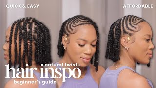 Illusion Invisible Locs | Natural Mini Twists #hairstyles