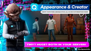 Quasar Appearance for FiveM | All-in-one character customization, clothing, barber, tattoo and more!