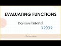 Evaluating Functions in Desmos