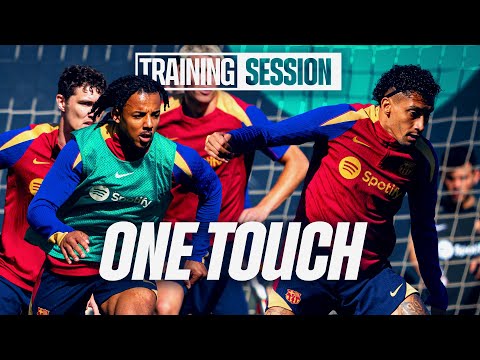 Players ONLY allowed ONE TOUCH in FC Barcelona Training 🔵🔴
