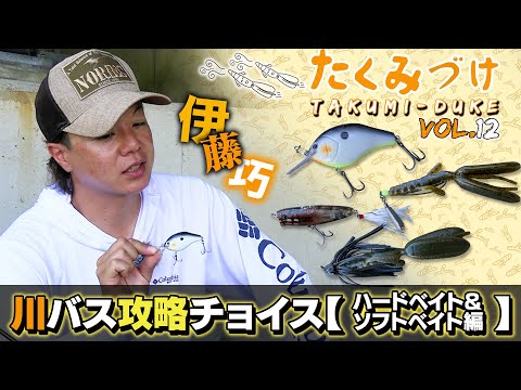 Takuito伊藤巧の川バス攻略チョイス【ハードベイト＆ソフトベイト編】（Vish たくみづけ）