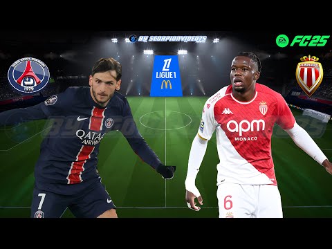 PSG vs Monaco - Round 21 of the Ligue 1 2024/25 - FC 25