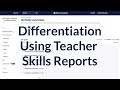 Using the Skills Overview Report