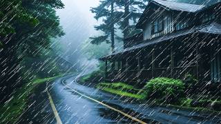 Break Free from Insomnia, Deep Sleep – Heavy Rainfall and Thunder Sounds in Forest at Night