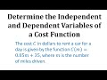 Understanding Variables in a Cost Function